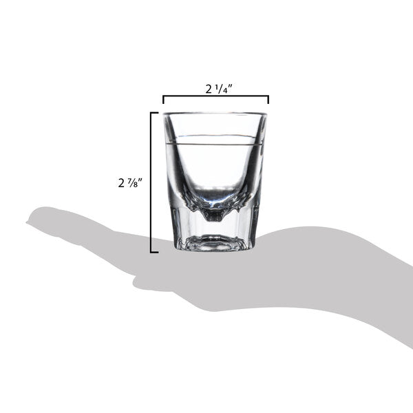 Libbey | Fluted Whiskey Glass | 5126 | Set of 12 Pieces | 59 ml |Transparent