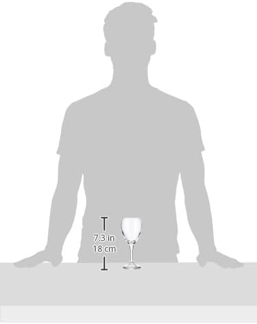 Libbey | White Wine Glass | Teardrop | 3965 | Set of 12 Pieces | 251 ml |Transparent