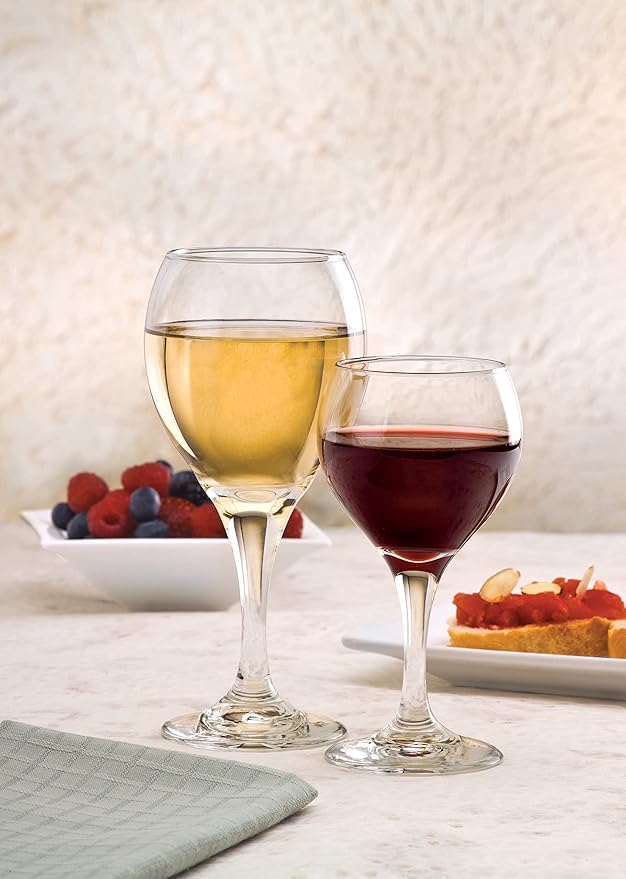 Libbey | White Wine Glass | Teardrop | 3965 | Set of 12 Pieces | 251 ml |Transparent