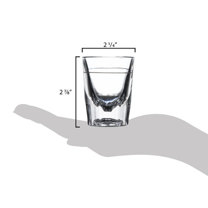 Libbey | Fluted Whiskey Glass | 5126 | Set of 12 Pieces | 59 ml |Transparent