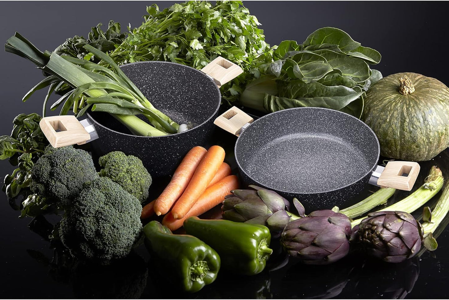 Etnea Wood Frypan Set 24-28cm