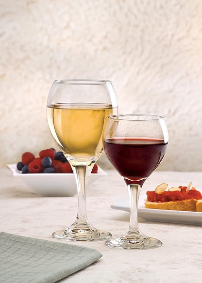 Libbey | White Wine Glass | Teardrop | 3965 | Set of 12 Pieces | 251 ml |Transparent