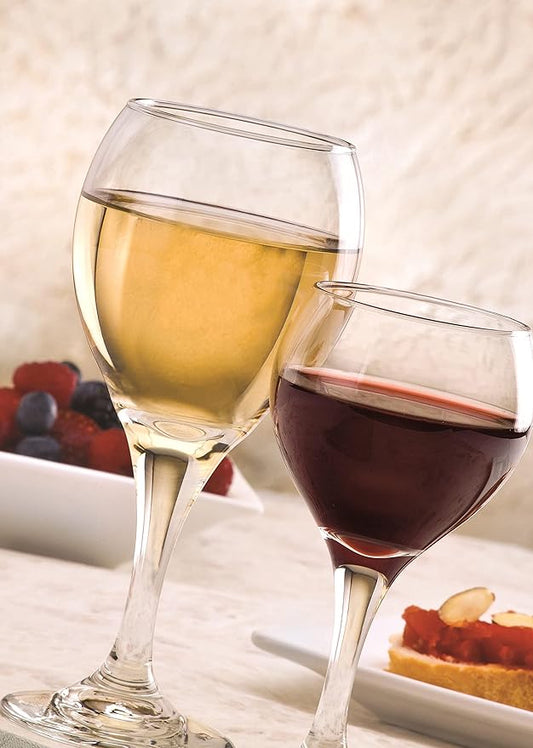 Libbey | White Wine Glass | Teardrop | 3965 | Set of 12 Pieces | 251 ml |Transparent